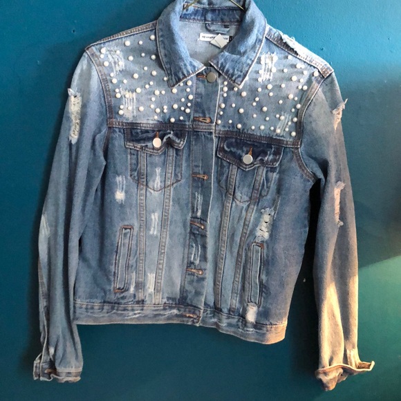 Beautiful pearl Jeans Jacket - Picture 1 of 4